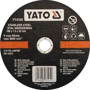 Tarcze do pił - Yato tarcza tnąca stali nierdzewnej 180x1,5x22 mm. YT-6105 - miniaturka - grafika 1