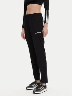 adidas Spodnie outdoor Multi Essentials JP0806 Czarny Regular Fit - Odzież trekkingowa damska - miniaturka - grafika 1
