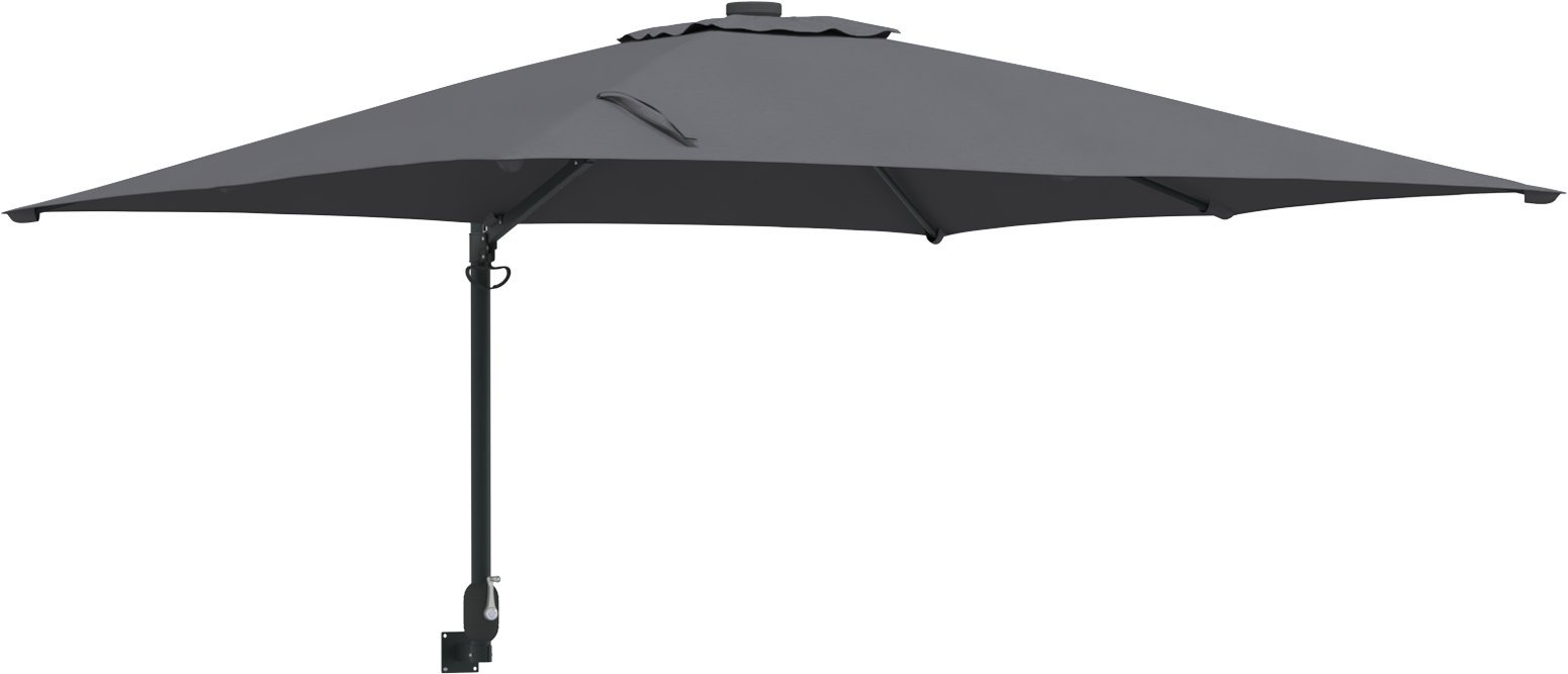 vidaXL Parasol Ogrodowy Antracytowy Poliester, Stal malowana proszkowo