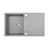 Zlewozmywaki - Kuchinox Rab zlewozmywak granitowy 76x44 cm szary SBF511Y - miniaturka - grafika 1
