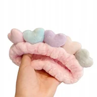 Ozdoby do włosów - Modna opaska do włosów Spa kosmetyczna do makijażu Prezent Kobieta serce - miniaturka - grafika 1