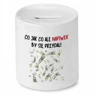 Skarbonki - SKARBONKA PREZENT DLA KELNERA NAPIWEK BY SIĘ z Nadrukiem ze Zdjęciem - miniaturka - grafika 1