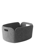 Kosze wiklinowe - Muuto Koszyk Restore grau - miniaturka - grafika 1