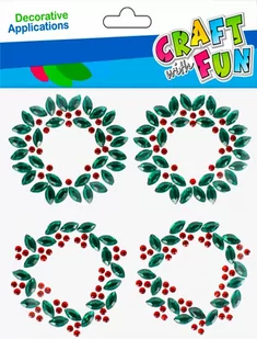 Craft With Fun, Ozdoba dekoracyjna samoprzylepne Boże Narodzenie Kryształki Ornament, 501890 - Zabawki kreatywne - miniaturka - grafika 1