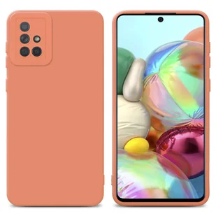 Pokrowiec Etui Do Samsung Galaxy A71 4G w FLUID JASNY POMARAŃCZOWY TPU Silikonowe Obudowa Ochronny Case Cover Cadorabo - Etui i futerały do telefonów - miniaturka - grafika 1