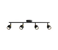 Lampy sufitowe - Philips - Oświetlenie punktowe NIALL 4xGU10/5W/230V czarne/mosiądz - miniaturka - grafika 1
