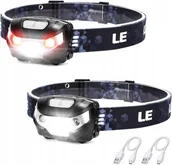 Latarki - Latarka czołowa Alogy Lepro Head Torch 2 Pack - waterproof lampki czołowe LED zasilane bateriami IPX6 2 pack zestaw nie zawiera baterii - miniaturka - grafika 1