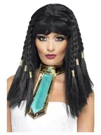 Dodatki do strojów karnawałowych - Smiffys Kleopatra-peruka z złoty koronki, czarnym, od smiffy, jeden rozmiar, czarny 42081 - miniaturka - grafika 1