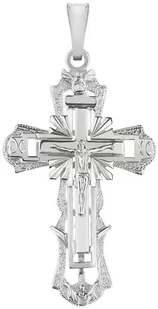 Krzyżyk męski duży srebrny - Biżuteria religijna - miniaturka - grafika 1