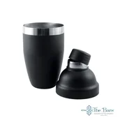 Shakery barmańskie - Shaker trzyczęściowy z sitkiem czarny 500 ml - miniaturka - grafika 1