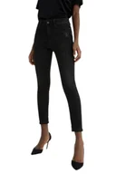 Spodnie damskie - Spodnie damskie Desigual Alba jeansy czarne -W31 - miniaturka - grafika 1