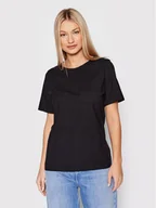 Koszulki i topy damskie - Benetton United Colors Of T-Shirt 3BVXE18A0 Czarny Relaxed Fit - miniaturka - grafika 1