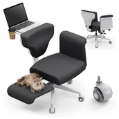 Fotele i krzesła biurowe - Newtral FF-DG Freedom-X Multi-Posture Chair with Armrest - Dark Grey - miniaturka - grafika 1