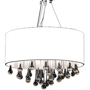 VidaXL Żyrandol z 85 kryształami (biały) 60345 - Lampy sufitowe - miniaturka - grafika 1