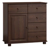 Komody - Komoda drewniana sosnowa nr47 g47 orzech - miniaturka - grafika 1