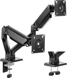 SENSE7 Uchwyt biurkowy na 2 monitory 17"-32" HANG DOUBLE - Uchwyty do monitorów - miniaturka - grafika 1