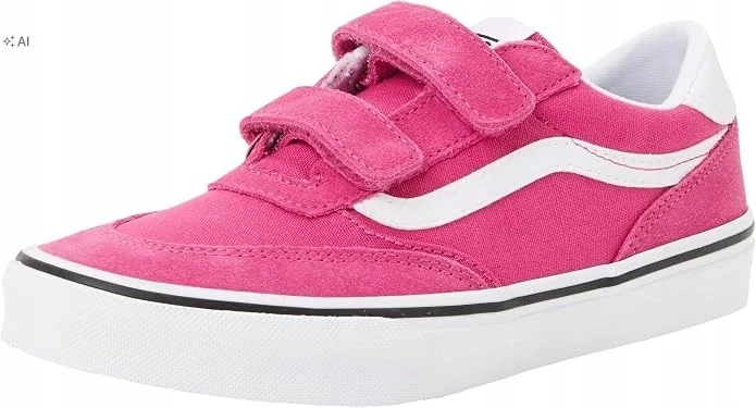 VANS TRAMPKI DZIECIĘCE RÓŻOWE Z BIAŁYM LOGO NA RZEPY 18 6RA