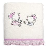 Ręczniki - Ręcznik EUROFIRANY Baby, kremowo-różowy, 50x90 cm - miniaturka - grafika 1