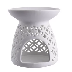 Lumarko Porcelanowy Kominek Zapachowy Dek. Romby 11x11x11,5 Cm! - Aromaterapia - miniaturka - grafika 1