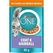 Mokra karma dla kotów - Purina ONE Coat & Hairball 26 x 85 g - miniaturka - grafika 1