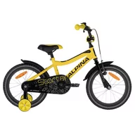 Rowery - Alpina Rower dziecięcy Starter 16" - model 2021, Żółty, 235 mm (9,5") K20135 - miniaturka - grafika 1
