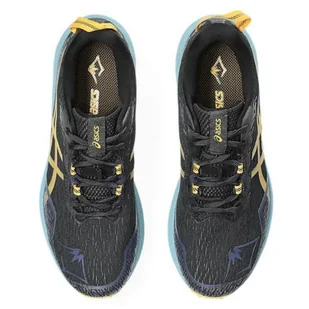 Buty do biegania Asics Fuji Lite 4 M 1011B698 (kolor Czarny. Niebieski. Żółty, rozmiar 43 1/2) - Buty sportowe męskie - miniaturka - grafika 4