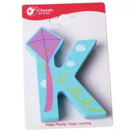 Układanki dla dzieci - CLASSIC WORLD Drewniana Literka K - miniaturka - grafika 1