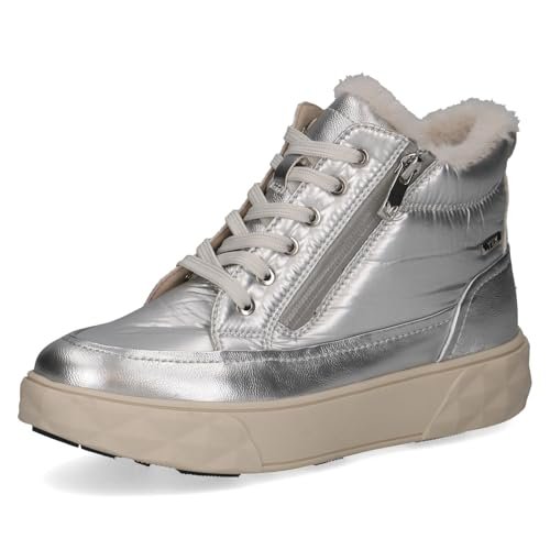 Caprice Damskie 9-26280-45 modne kozaki, Silver Comb, 38 EU szerokie, Silver Comb., 38 EU szeroki