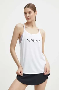 Puma top treningowy Fit Fit kolor biały 523846 - Koszulki sportowe damskie - miniaturka - grafika 1