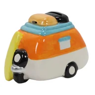 Skarbonki - Kolorowa skarbonka ceramiczna z motywem podróży - miniaturka - grafika 1