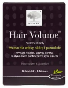 NEW NORDIC HAIR VOLUME 90 tabl 4171452 - Włosy, skóra, paznokcie NEW NORDIC HAIR VOLUME 90 tabl 4171452 - Włosy, skóra, paznokcie - miniaturka - grafika 1