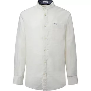 Pepe Jeans Koszulka męska Levenshulme, Biały (nie biały), L - Koszulki męskie - miniaturka - grafika 1