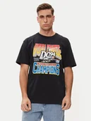 Koszulki męskie - DC T-Shirt 94 Champs Hss ADYZT05343 Czarny Regular Fit - miniaturka - grafika 1