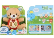 Maskotki i pluszaki - Małpka pluszowa ze światłem i muzyką Merkpol - zabawka - miniaturka - grafika 1