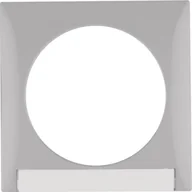 Klawisze i ramki - Berker Integro  Flow Berker Ramka potrójna 1-krotna z polem opisowym, szary, połysk - miniaturka - grafika 1