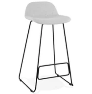 Taborety i hokery - Kokoon Design Hoker Vancouver jasnoszary nogi czarne BS02740LGBL - miniaturka - grafika 1