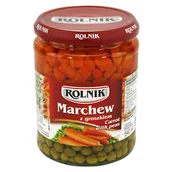 Warzywa w marynacie - Rolnik Marchew z groszkiem 510 g - miniaturka - grafika 1
