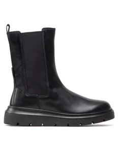 ECCO Sztyblety Nouvelle 21622301001 Czarny - Botki damskie - miniaturka - grafika 1