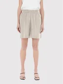 Spodenki damskie - ONLY Szorty materiałowe Tokyo 15259587 Beżowy Relaxed Fit - miniaturka - grafika 1