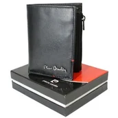 Portfele - Portfel Męski Pierre Cardin Mały Pionowy Bez Zapięcia Suwak Na Drobne Skóra Naturalna RIFD 2421 10,5 x 8,5 x 2 [cm] - miniaturka - grafika 1