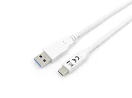 Kable komputerowe i do monitorów - Equip 128363 kabel USB 1 m USB 3.2 Gen 1 (3.1 Gen 1) USB A USB C Biały - miniaturka - grafika 1