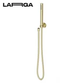 Zestawy prysznicowe - CERSANIT S951-410 ZESTAW NATRYSKOWY UCHWYT PUNKTOWY LARGA Z?OTY MAT - miniaturka - grafika 1