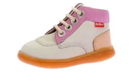 Botki damskie - KICKERS Chłopiec Unisex Kinder KICKICONIC Botki, Biały Casse Rose Coral, 25 EU, Biały Casse Rose Coral, 25 EU - miniaturka - grafika 1