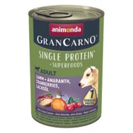 Mokra karma dla psów - animonda GranCarno Single Protein Superfoods Jagnięcina i amarant, żurawina, olej z łososia 24x400 g - miniaturka - grafika 1