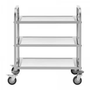 Wózek kelnerski - 3 półki - 69 x 34 x 3 cm - 81 kg ROYAL CATERING 10012734 RCSW-111 - Wózki na żywność - miniaturka - grafika 3