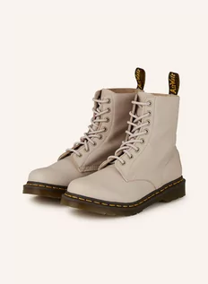 Botki damskie - Dr. Martens Botki Sznurowane 1460 Pascal beige - grafika 1