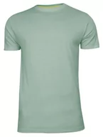 Koszulki męskie - Miętowy Bawełniany T-Shirt Męski Bez Nadruku -Brave Soul- Zielona Koszulka, Krótki Rękaw, Basic - miniaturka - grafika 1