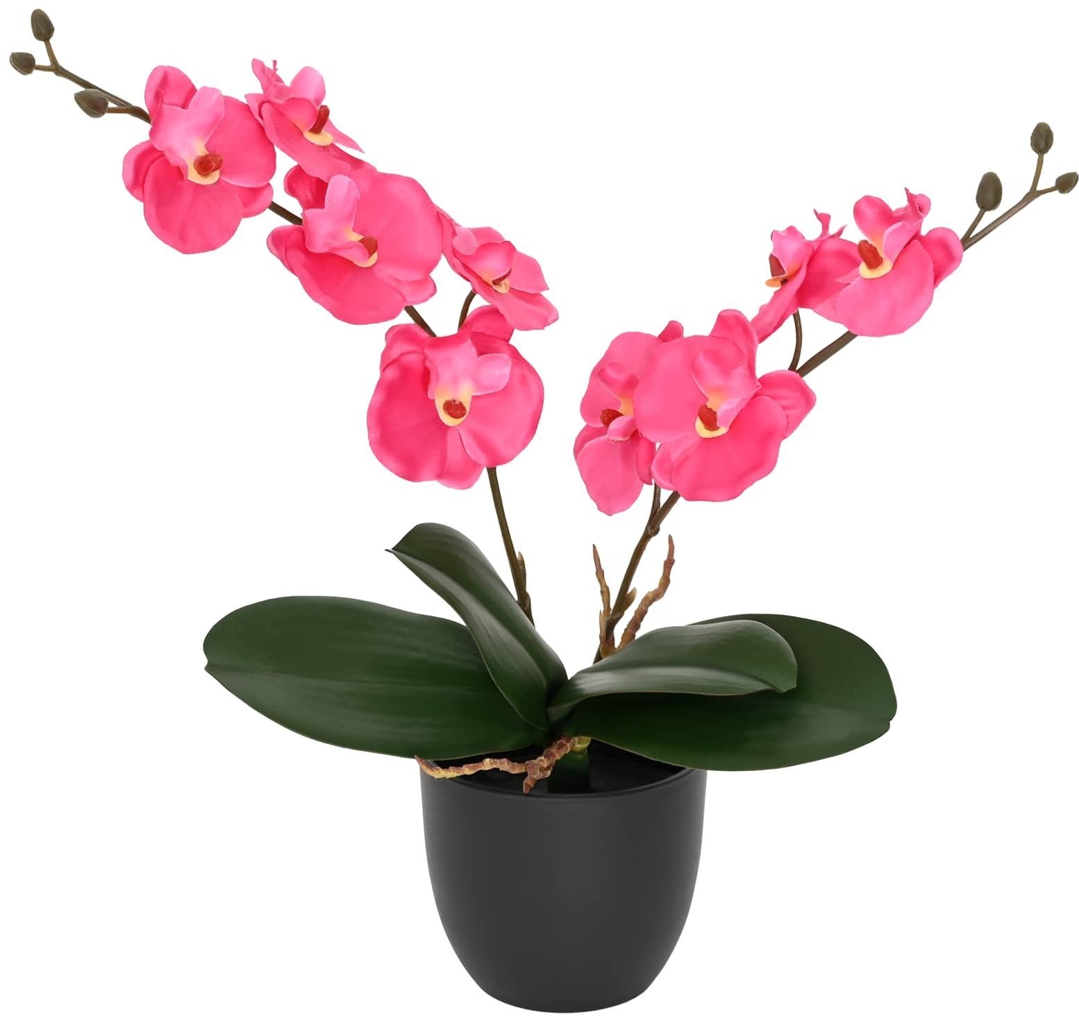 vidaXL vidaXL Sztuczna Roślina Orchidei czerwony 36 x 10 x 30 cm