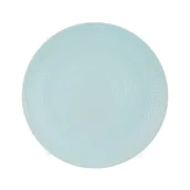 Talerze - Orion Talerz deserowy płaski płytki ceramiczny pastelowy zielony relief 21 cm O-128441 + O-128441 - miniaturka - grafika 1