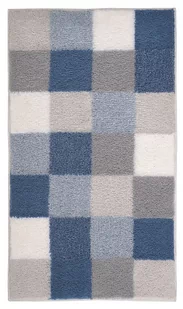 Kleine Wolke Caro Dywan kąpielowy niebieski 60x105 cm - Dywaniki łazienkowe - miniaturka - grafika 1